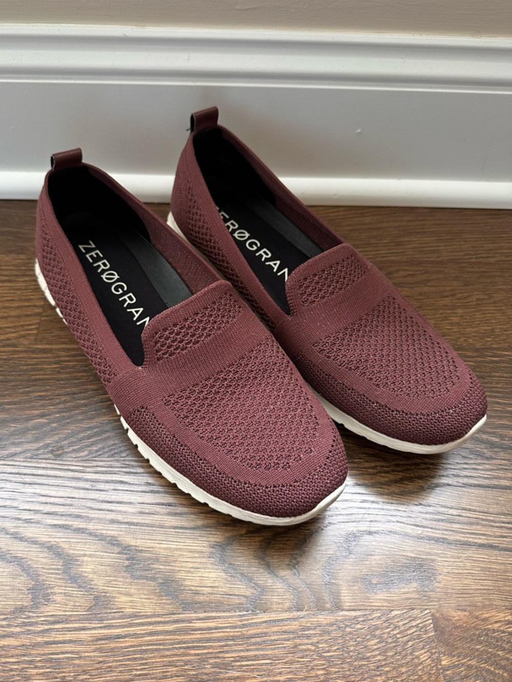 Cole Haan ZERØGRAND Women’s Slip-On Knit Sneaker — Burgundy